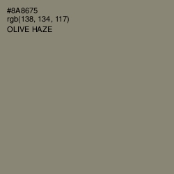 #8A8675 - Olive Haze Color Image